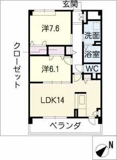 MAISON DE RIVIERE【2階】の間取り