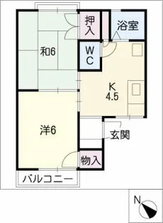 メゾンルミエールA・B棟【1階】の間取り