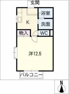 パームタウン東栄【2階】の間取り