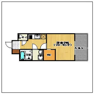 エンクレスト博多駅東【8階】の間取り