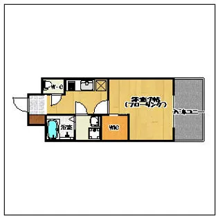 エンクレスト博多駅東【5階】の間取り