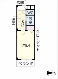 レジデンス司Ⅲ【2階】の間取り