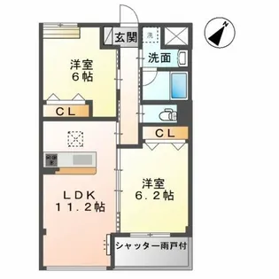 グランディオーゾ【1階】の間取り