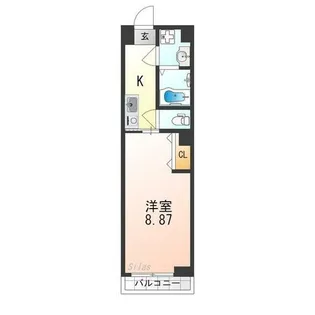 朱雀館【3階】の間取り