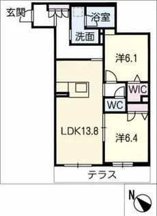 クオリスタ【1階】の間取り