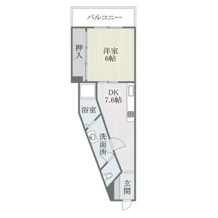 ベーネ駅前通り【401号室】の間取り