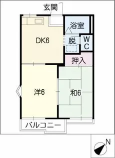 パークタウン大府A【2階】の間取り
