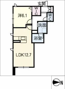 グロッシィアベリア城番【1階】の間取り