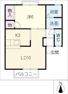 グリーンハイツ相川【2階】の間取り