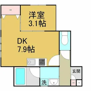 et toi 中村公園【2階】の間取り
