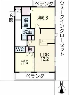 メゾンメイプル【4階】の間取り