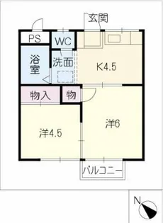 エクセルオオタ【1階】の間取り