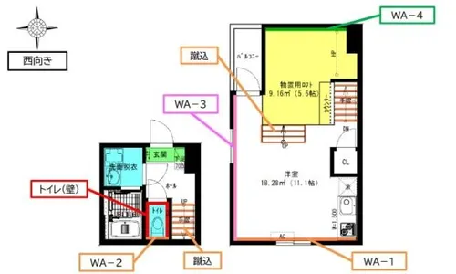リヴィエラ港北【2階】の間取り