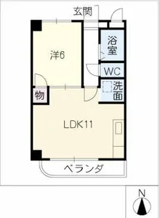 アーバンハイツプラネット【1階】の間取り