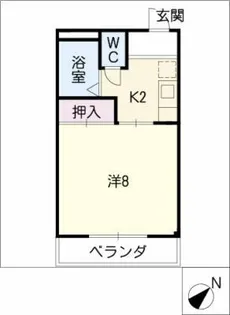 ハイム本星崎【1階】の間取り
