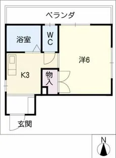 フローレスライフ藤ケ丘【2階】の間取り