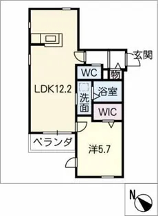 Ciel azur【1階】の間取り
