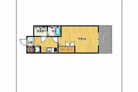 ピュアドームグランテージ博多【6階】の間取り