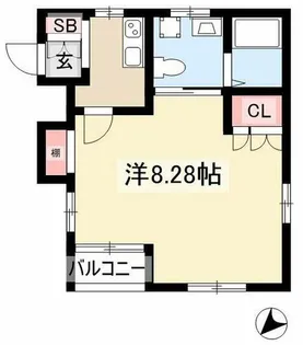 リンデンバウムJ5 B棟【3階】の間取り