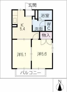 レオ エルド【1階】の間取り