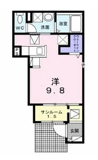 ラメールビート【1階】の間取り