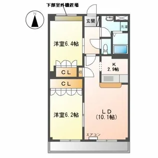 コンフォース・ステージM【3階】の間取り
