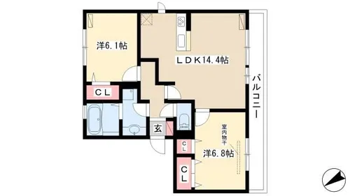 ホーリーギフト【3階】の間取り