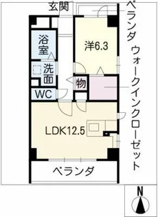 シェルフォーブルⅢ【6階】の間取り