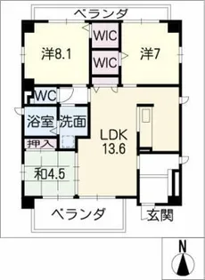 ソフィア山手【2階】の間取り