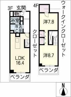 Life of Calm【4階】の間取り