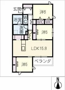 グランヴィラ社台【2階】の間取り