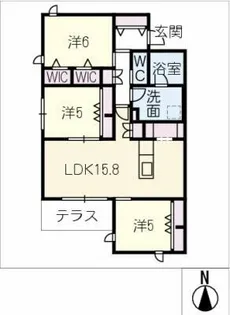 グランヴィラ社台【1階】の間取り