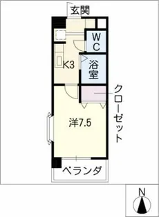 シャトルヨシモ【1階】の間取り