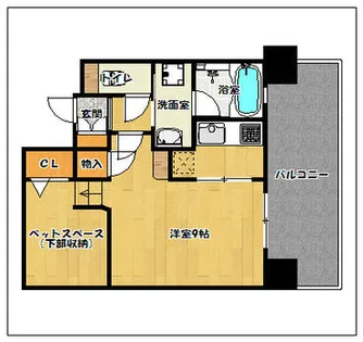 アクタス薬院III【4階】の間取り