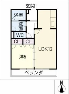CASABIANCA KS【1階】の間取り