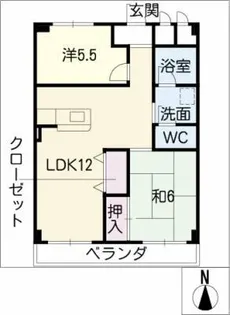 太平コーポラスⅠ【1階】の間取り