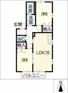 ソレーユS【1階】の間取り