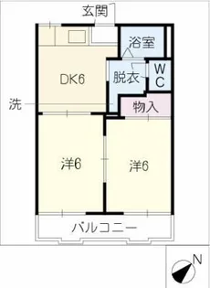 タウン上地【2階】の間取り