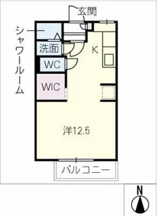 ハリープラザ三陽K棟【2階】の間取り