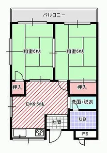 グリーンマンション吉川【1階】の間取り
