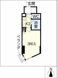 サンパーク丸の内(5~14F)【8階】の間取り