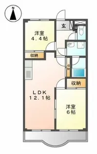 プロニティハイム清水【1階】の間取り
