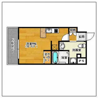 F・PARC GRANDMARK天神【9階】の間取り