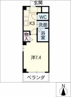 ウェントワース八雲【2階】の間取り