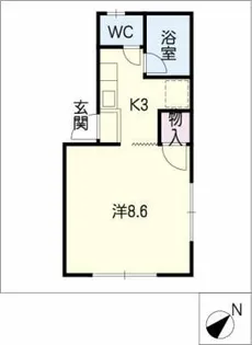 グリーンリーブス【2階】の間取り