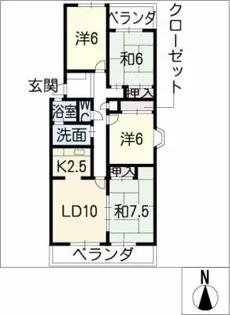 フレックス瀬戸【2階】の間取り