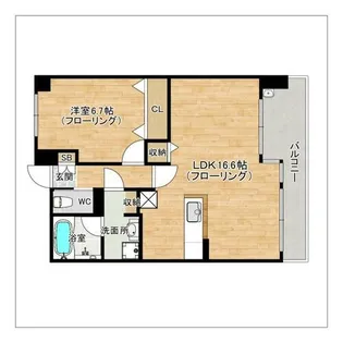 エルディス【302号室】の間取り