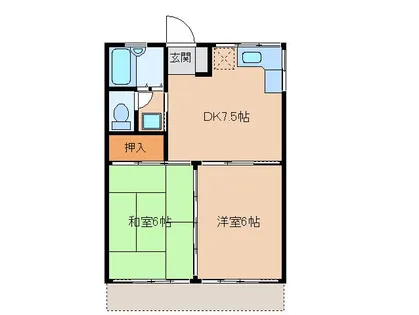 コーポS・T【102号室】の間取り