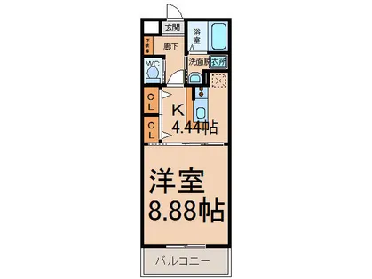 オリエンス小牧【106号室】の間取り