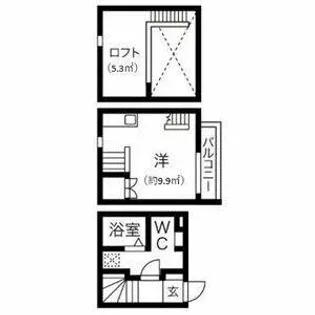 la casa felice(ラカーサフェリーチェ)【1階】の間取り
